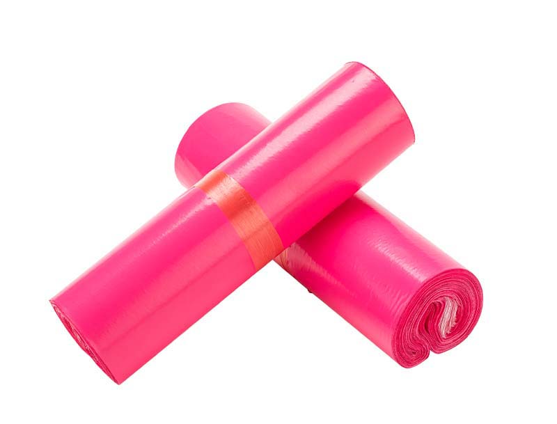 阜新玫红色快递袋-02